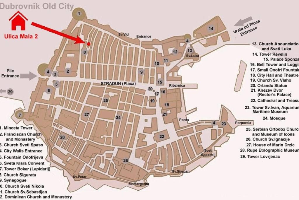 Apartamento 1-Bdrm With Terrace In The Old Town Dubrovnik Exterior foto
